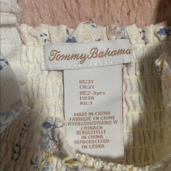 Tommy Bahama / Floral Dress with Plush Bunny Toy.     Size : 3T - Picture 4 of 5